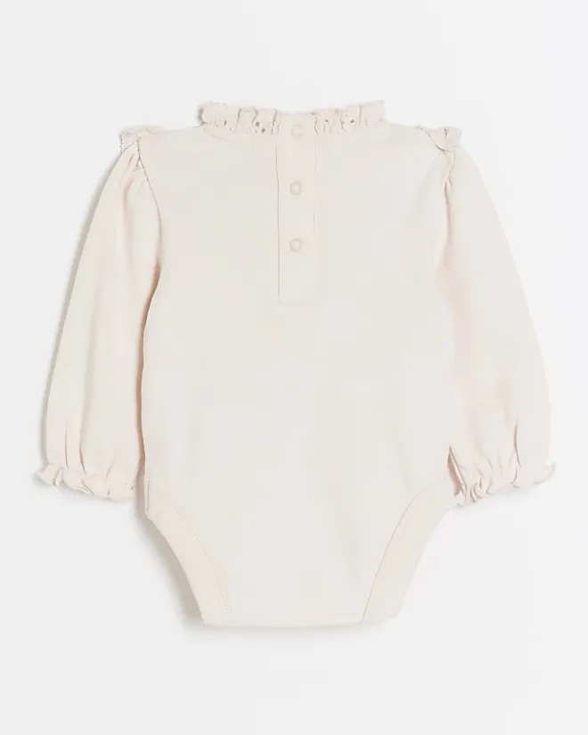 River Island Baby girls broderie bodysuit Pink Hot