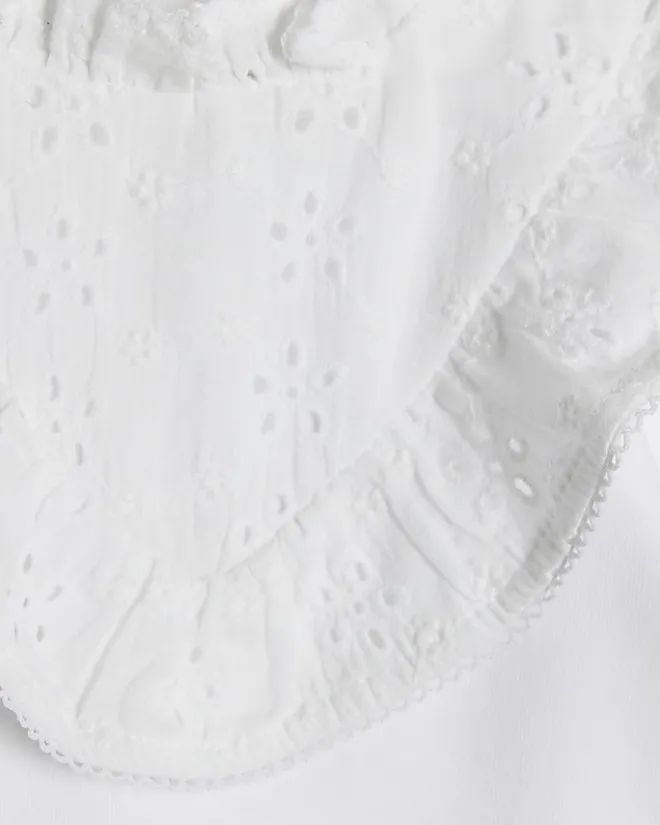 River Island Baby girls broderie bodysuit White Best