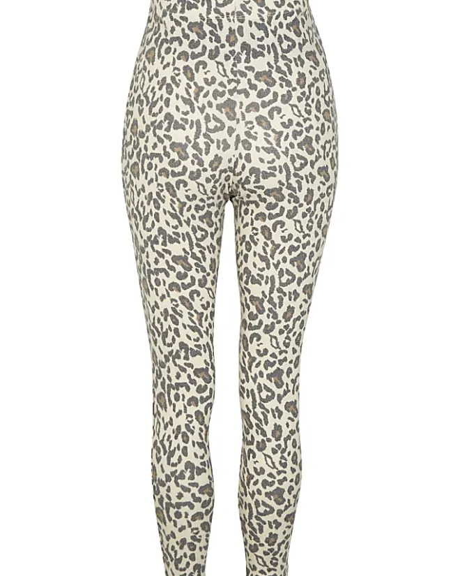 River Island Beige animal print maternity leggings Cream Hot