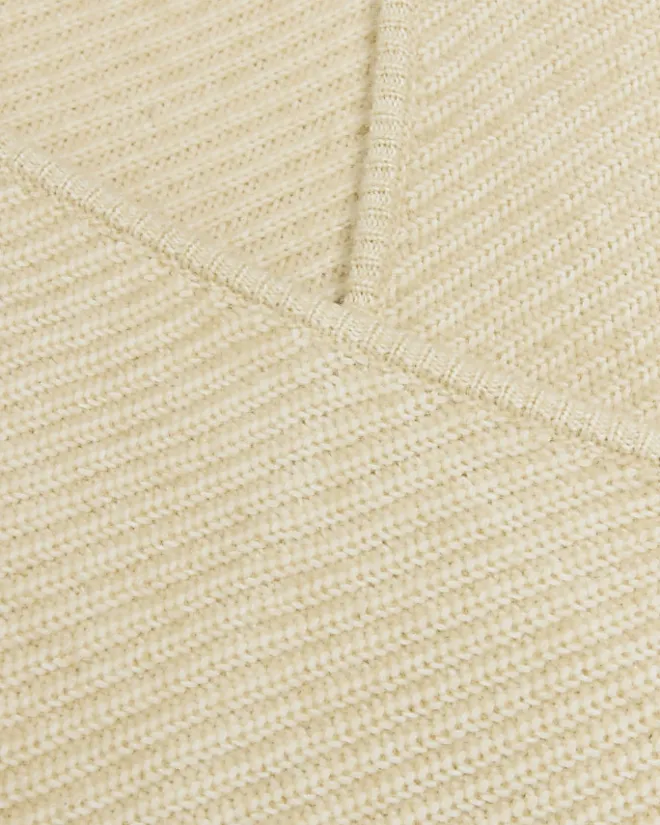 River Island Beige knit wrap jumper midi dress Cream Hot