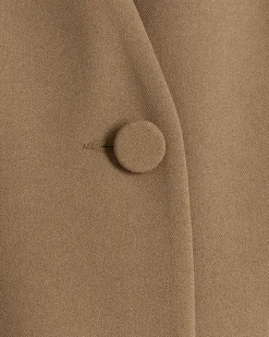 River Island Beige longline button up waistcoat Cream Sale