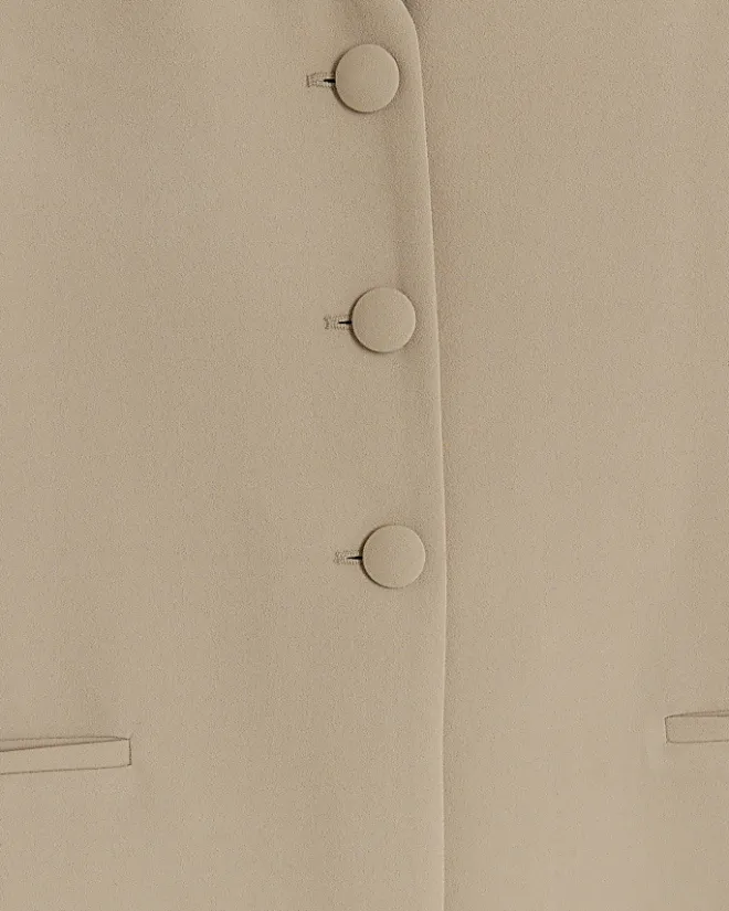 River Island Beige longline waistcoat Cream New