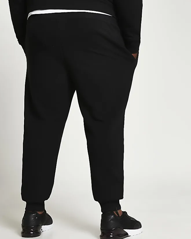 River Island Big & Tall RI slim fit joggers Black Discount