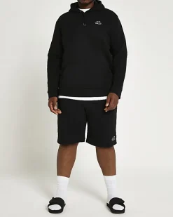 River Island Big & Tall RI slim fit hoodie Black Sale