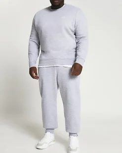 River Island Big & Tall slim fit sweatshirt Grey Outlet
