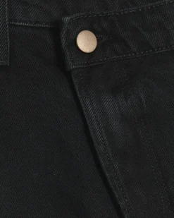 River Island asymmetric waist denim mini skirt Black Clearance