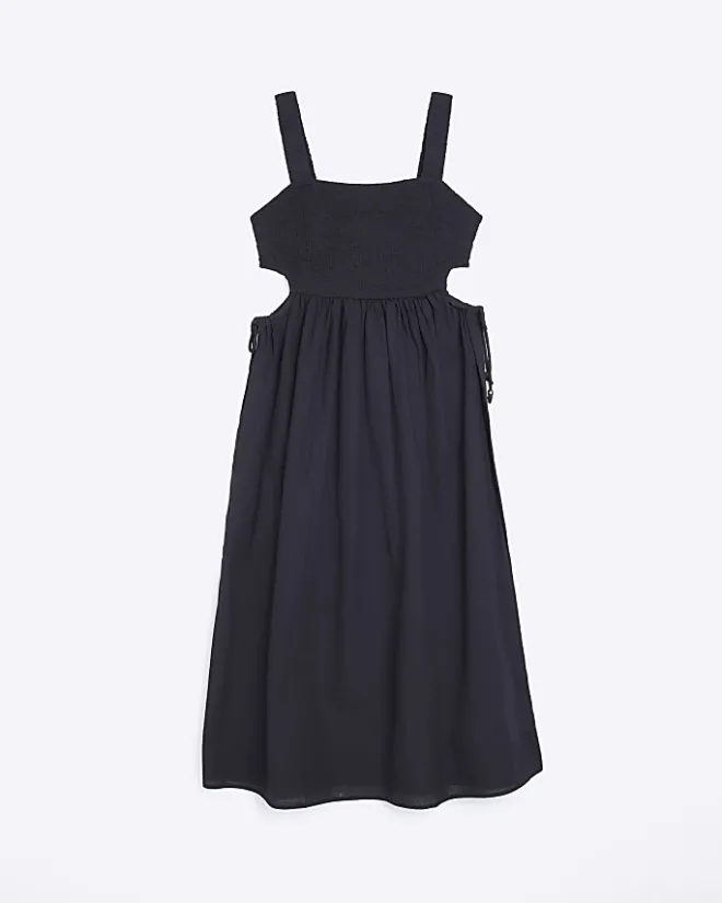 River Island cut out detail beach maxi dress Black Hot
