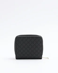 River Island embossed purse Black Online