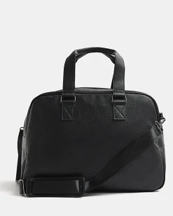 River Island faux leather holdall Black Hot