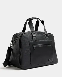 River Island faux leather holdall Black Hot