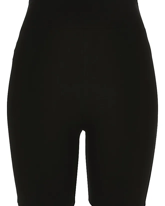 River Island high waist cycling shorts Black Fashion