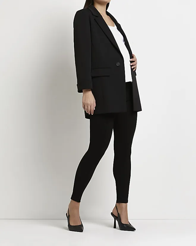 River Island high waisted ponte maternity leggings Black Best