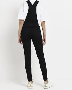 River Island maternity denim dungarees Black Online