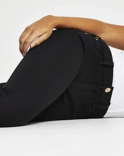 River Island mid rise skinny jeans Black Fashion