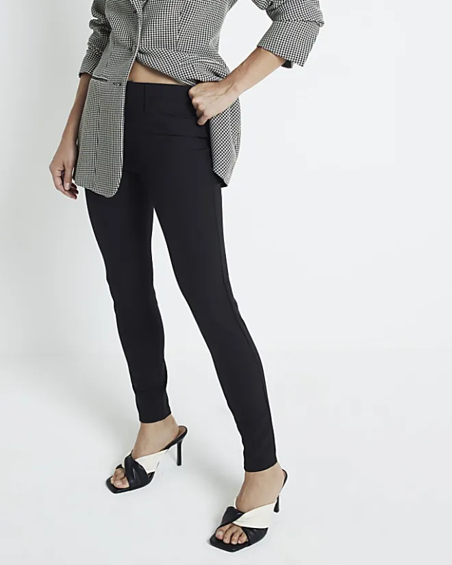 River Island mid rise skinny trousers Black Sale