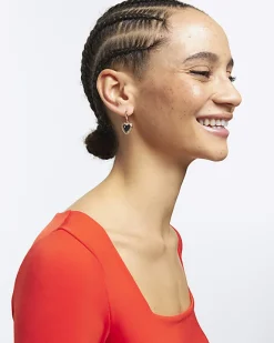 River Island moon and star earrings multipack Black Online