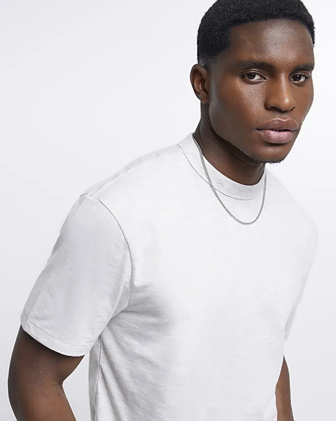 River Island multipack of 5 regular fit t-shirts Black New