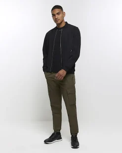 River Island muscle fit t-shirt Black Online