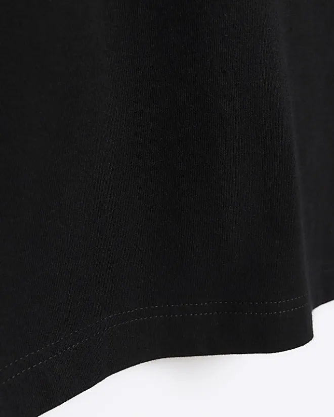 River Island muscle fit t-shirt Black Online