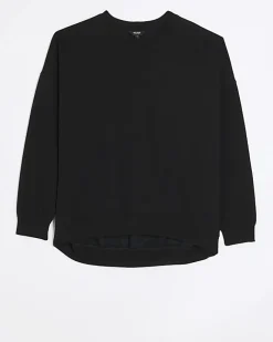 River Island oversized sweatshirt Black Hot