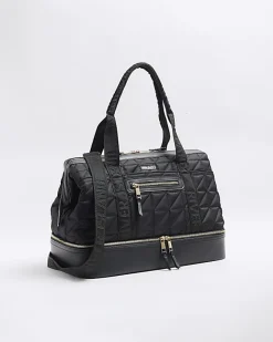 River Island quilted travel bag Black Fashion