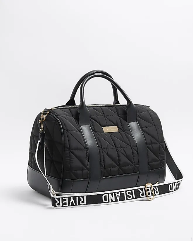 River Island quilted travel bag Black Hot