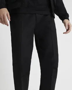 River Island regular fit smart chino trousers Black Best