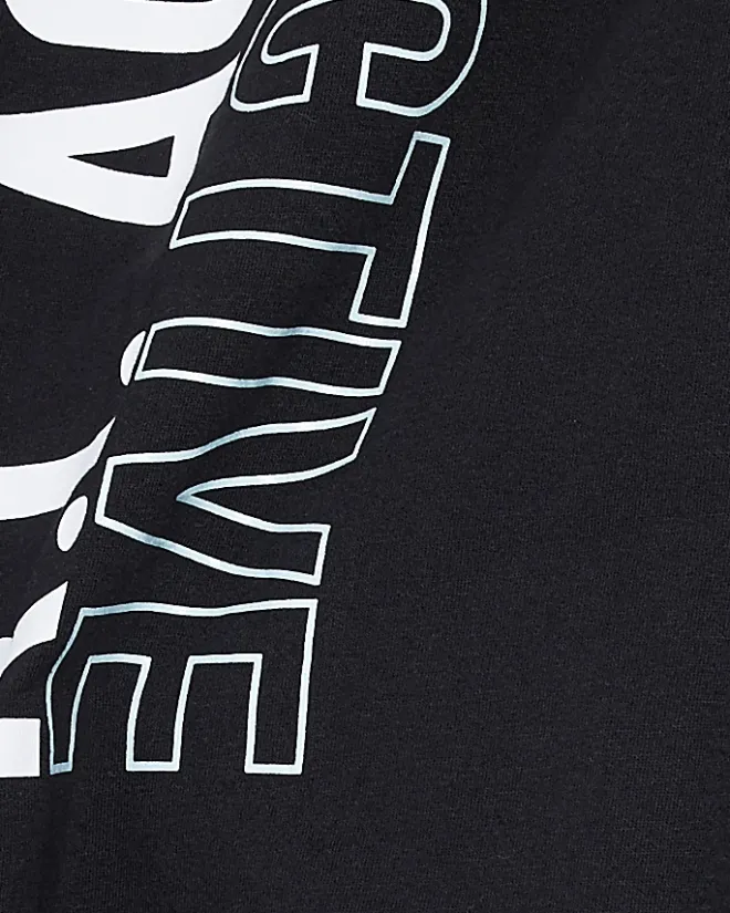 River Island RI Active graphic t-shirt Black New