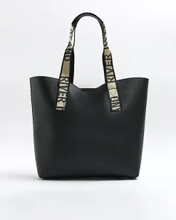River Island RI handle shopper bag Black Clearance
