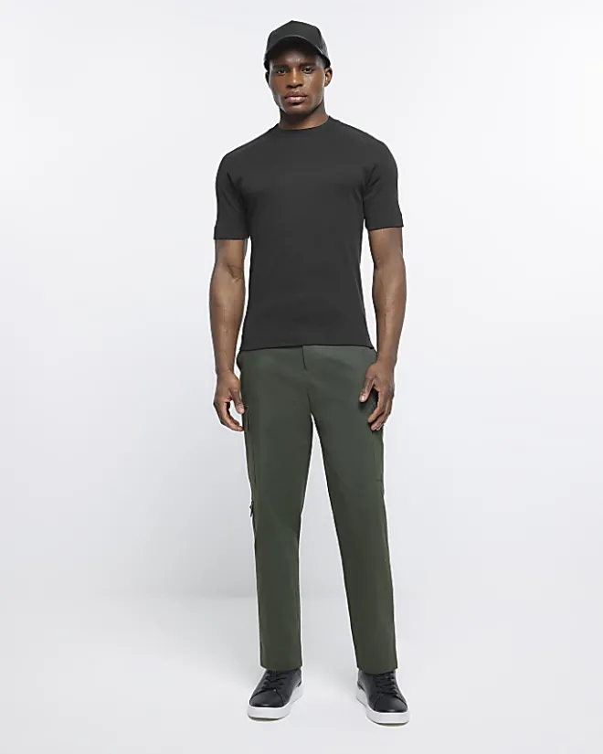 River Island RI Studio Muscle fit t-shirt Black Outlet
