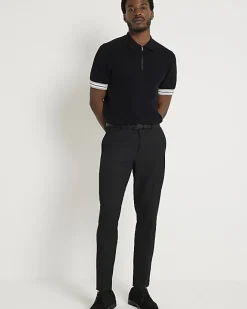 River Island skinny fit twill suit trousers Black Discount