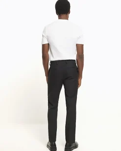 River Island skinny fit twill suit trousers Black Discount