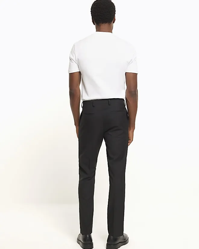 River Island skinny fit twill suit trousers Black Discount