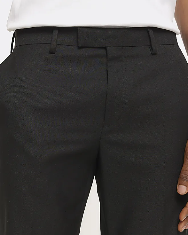 River Island skinny fit twill suit trousers Black Discount