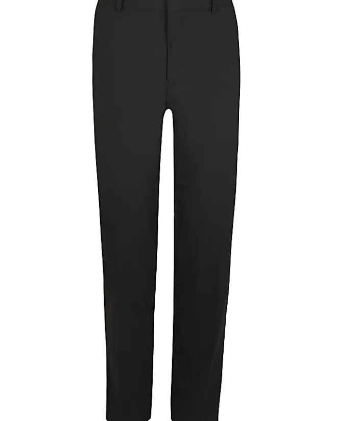 River Island slim fit smart trousers Black Sale