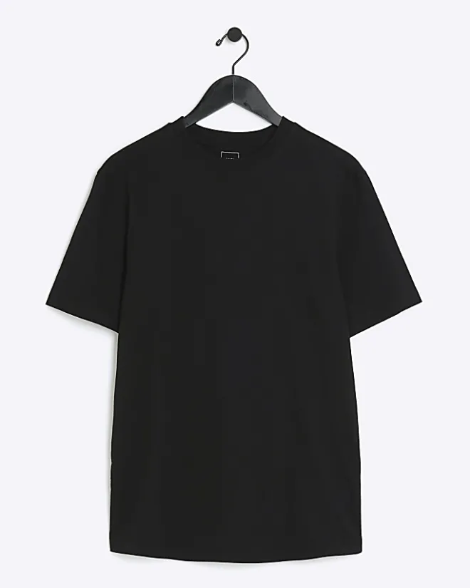 River Island slim fit t-shirt Black Clearance