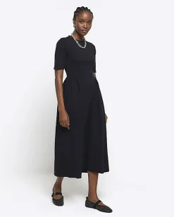 River Island T-shirt Midi Dress Black Online