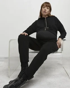 River Island zip up maternity hoodie Black Fashion