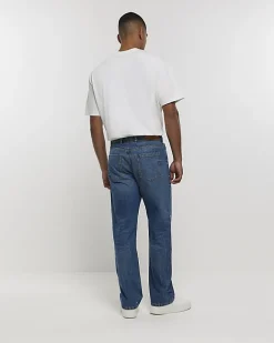 River Island faded baggy jeans Blue Fashion
