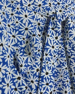 River Island floral belted shorts Blue Discount