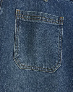 River Island high waisted flare wide fit jeans Blue Online
