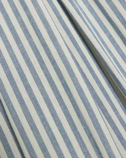 River Island linen blend stripe wide leg trousers Blue Sale