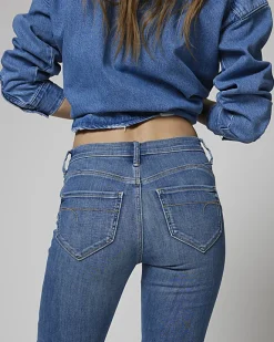 River Island molly mid rise super skinny fit jeans Blue Outlet