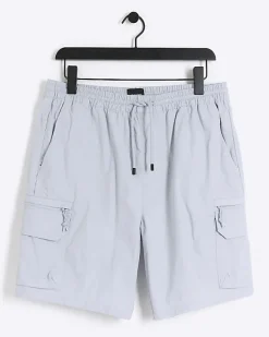 River Island regular fit cargo shorts Blue Outlet