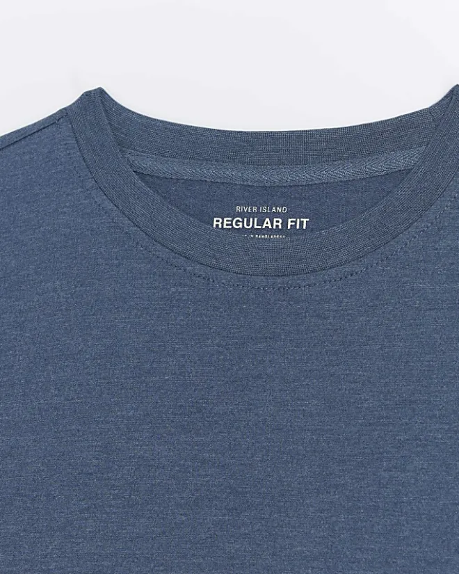 River Island regular fit t-shirt Blue Online