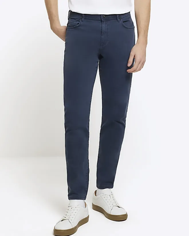 River Island skinny fit jeans Blue Clearance