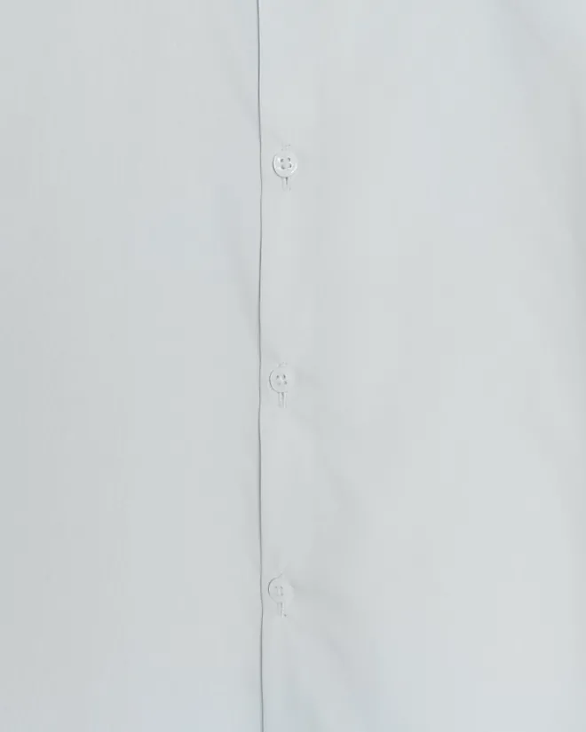 River Island slim fit long sleeve smart shirt Blue New