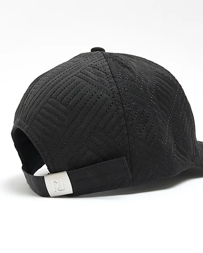 River Island Boys quilted cap Black Outlet