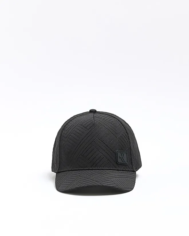 River Island Boys quilted cap Black Outlet