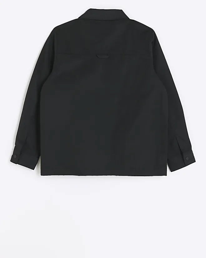 River Island boys tech shacket Black Hot